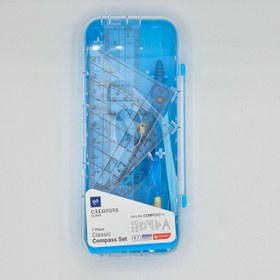 تصویر ست کامل پرگار کلاسیک سی کلاس - آبی 