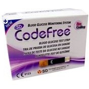 تصویر نوار تست قند خون کد فری بسته ۵۰ عددی انقضا ۲۰۲۶ SD Biosensor CodeFree Test Strip