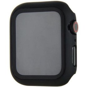 تصویر محافظ واچ گلس دار فریم مات - مشکی / 38 Sceen Cover Protection for Apple Watch