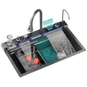 تصویر سینک ظرفشویی پیانویی مدل 7 کلید HUADIAO huadiao