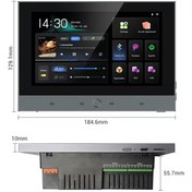 تصویر تاچ پنل و آمپلی فایر دیواری صوتی 7 اینچ ایدل مدل FA7 