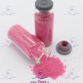 تصویر شن تزئینی صورتی (حدود 40 گرمی) 