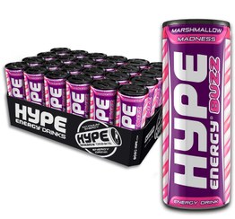 تصویر نوشیدنی انرژی زا با طعم مارشمالو باکس 24 عددی hype 