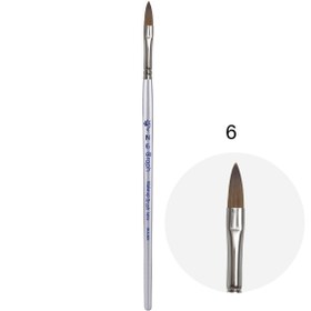 تصویر قلم موی ناخن اشکی مناسب کاشت پودر گراف سایز 6 ا Graph Acrylic Nail Brush 6 Graph Acrylic Nail Brush 6