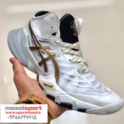 تصویر کفش والیبال اسیکس متارایز رنگ سفید 