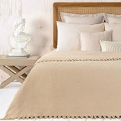 تصویر روتختی مادام کوکو مدل Stephane Bej Yatak Ortusu دو نفره سایز 240×220 سانتی متر 