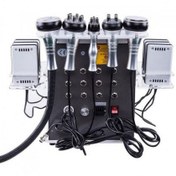 تصویر دستگاه لاغری آر اف کویتیشن ۶ کاره با ۸ عدد پد لیپولیز 