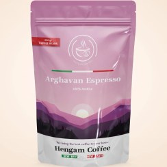 تصویر دانه قهوه اسپرسو ارغوان 