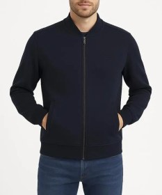 تصویر بامبر جکت سرمه‌ای 