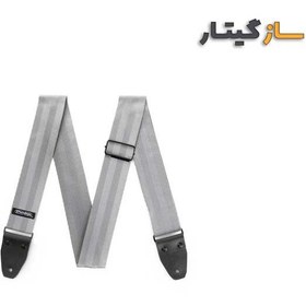 تصویر بند گیتار دانلوپ مدل Dunlop Deluxe Seatbelt Grey Strap 