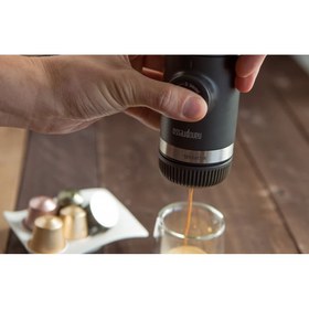 تصویر اسپرسو ساز قابل حمل - قهوه سازگار با آسیاب - قهوه ساز دستی - مناسب برای کمپینگ Wacaco Minipresso GR 
