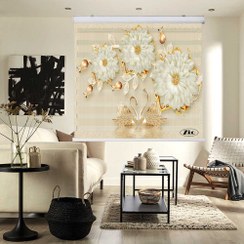 تصویر پرده زبرا زیو کد 3D1165 سایز 150x200 سانتی متر 