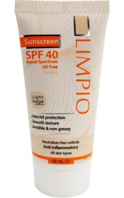 تصویر کرم ضد آفتاب لیمپیو مدل LIMPIO LIGHT BEIGE Spf 40 