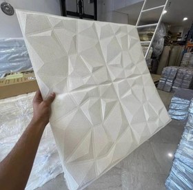 تصویر دیوارپوش مدل فومی سه بعدی طرح الماسی پشت چسب دار 