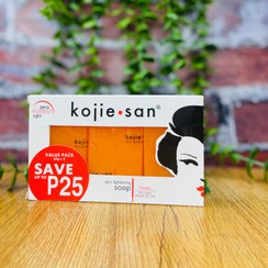 تصویر صابون سفید کننده فوق العاده کوجی سان اصل محصول فیلیپین وزن ۳*۶۵گرم Kojisan soap 3*65