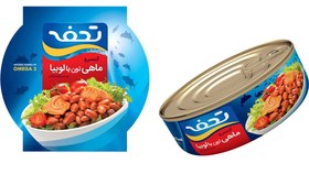 تصویر ماهی تون با لوبیا چیتی تحفه 