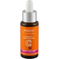 تصویر سرم روشن کننده و ضد لک ویتامین سی C50 آردن سری C_factor وزن 30 گرم 