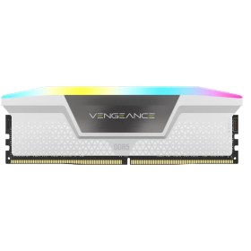 تصویر حافظه رم دسکتاپ دو کاناله Corsair مدل VENGEANCE RGB 64GB 5600 White 