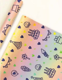 تصویر 3 برگ کاغذ کادو مخمل – 2011601088 