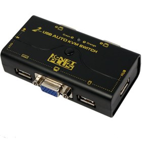 تصویر سوئیچ 2 پورت VGA KVM کی نت پلاس KPU622 K-NET PLUS KPU622 USB VGA KVM Switch