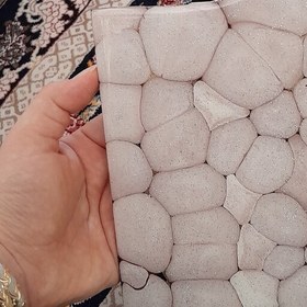 تصویر تخته سرو پذیرایی ام دی اف طرح قلوه سنگ تماما رزین 