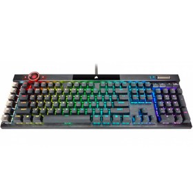 تصویر کیبورد مخصوص بازی کورسیر مدل K100 RGB optical-mechanical مشکی ندارد کیبورد رسی مدل K100 RGB optical-mechanical مشکی