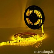 تصویر ال ای دی نواری 12 ولت ۲۸۳۵ امبر تراکم 120 Amber 12V 120L LED Strip