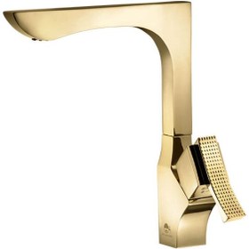 تصویر شیر ظرفشویی درخشان مدل پرنس Derakhshan gold Prince kitchen tap