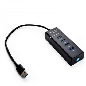 تصویر هاب 4 پورت USB3.0 جنروس G.P-110 