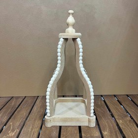 تصویر فانوس تسمه دار چوبی 