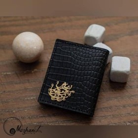 تصویر کیف کارت چرم گاو فلس دار کد 1037 
