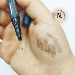 تصویر ماژیک هاشور ابرو الاوا مدل 24ساعته ضد حساسیت اصل آلمان - 581 Elava eyebrow pencil, 24-hour, hypoallergenic, original from Germany