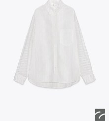 تصویر پیراهن بلند یقه‌دار با جیب جلو از برند زارا (زنانه) 