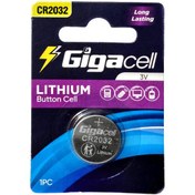 تصویر باتری سکه‌ ای لیتیومی گیگاسل مدل CR2032 بسته 1 عددی Gigacell CR2032 Lithium Battery Pack Of 1