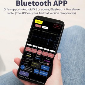 تصویر نمایشگر ولتاژ و جریان USB مدل FNIRSI-FNB48S BT 