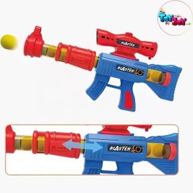 تصویر اسباب بازی تفنگ سیبل دار طرح اردک کد 4A-666 Hungry duck shooting game with air pump toy gun