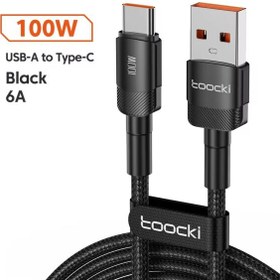 تصویر کابل تبدیل USB به USB-C توکی Toocki مدل 100W TQ-X12 طول ۱ متر 