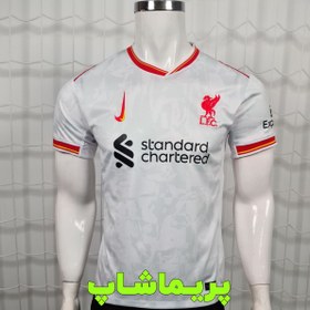 تصویر لباس سوم لیورپول 2025 هواداری کیفیت A+ تایلندی درجه یک Liverpool 2025 fan third shirt, Thai A+ quality, first class