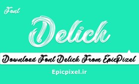 تصویر 2 فونت Delich انگلیسی 