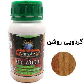 تصویر رنگ چوب گردویی روشن ویناتو حجم 250 - 300 میلی‌لیتر کد 392 