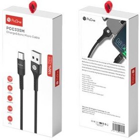 تصویر کابل تبدیل USB به microUSB پرووان مدل PCC335M طول 1 متر 