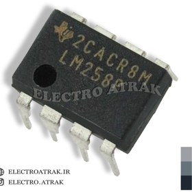 تصویر تراشه آیسی آپ-امپ LM258 - DIP IC OP-AMP LM258