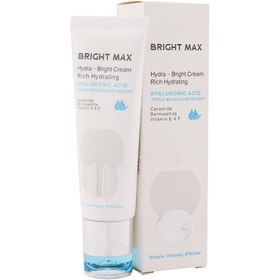 تصویر کرم آبرسان برایت مکس ریچ هیدرا برایت پوست خشک و نرمال 50 میل Bright Max Rich Hydrating Hydra Bright Cream 50Ml