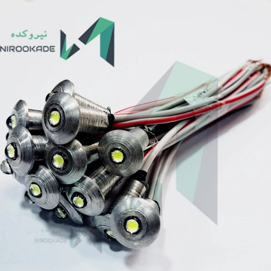 خرید و قیمت مینی دات با چراغ LED کلاهی پرنور رنگ سفید مهتابی | ترب