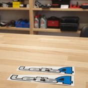 تصویر برچسب سوزوکی لتس 4 - آبی barchasb lets4