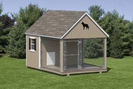 تصویر خانه سگ چوبی مدل L29 