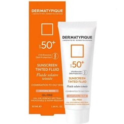 تصویر ضد آفتاب رنگی فلویید پوست مختلط و چرب +SPF50 بژ طبیعی درماتیپیک 