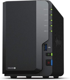 تصویر ذخیره ساز تحت شبکه Synology DiskStation DS220+ از پیش پیکربندی شده با هارد دیسک Seagate (0TB Diskless) - ارسال 20 روز کاری 