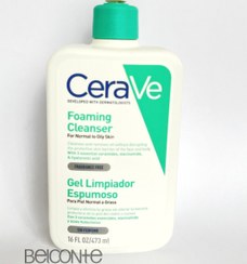 تصویر فوم شستشوی صورت سراوی پوست نرمال و چرب 473 میل اصل Cerave Foaming Cleanser for normal to oily skin