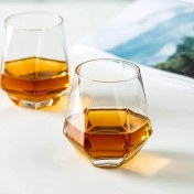 تصویر نیم لیوان شش ضلعی دلی گلس مدل KIT-1106 